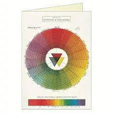 Gc/Cw Color Wheel Greeting Card & Envelope