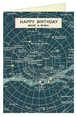 Gc/Hbcelest Happy Birthday Celestial Greeting Card & Envelope