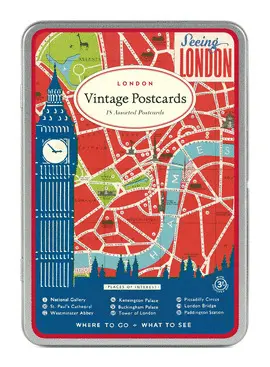 London Vintage Postcard Set - Postales