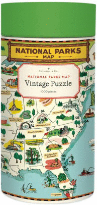 NATIONAL PARKS MAP 1,000 PIECE PUZZLE