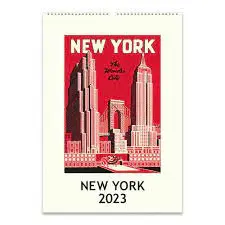 WALL CALENDAR NEW YORK