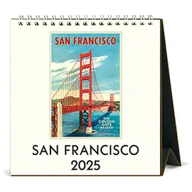 CAL25-21 SAN FRANCISCO 2025 DESK CALENDAR