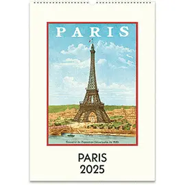 CAL25-32 PARIS 2025 WALL CALENDAR