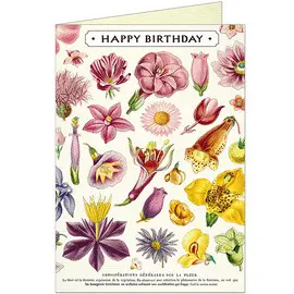 GC/HBFLRSPEC HAPPY BIRTHDAY FLORA SPECIMENS GREETING CARD