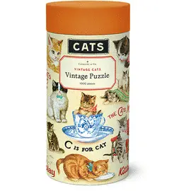 PZL/VINCAT VINTAGE CATS 1,000 PIECE PUZZLE