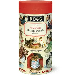 PZL/VINDOG VINTAGE DOGS 1,000 PIECE PUZZLE
