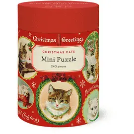 PZLMINI/CHRCAT CHRISTMAS CATS 240 PIECE PUZZLE