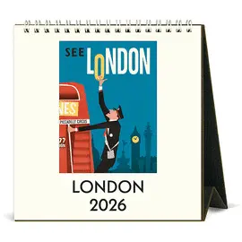CAL26-14 LONDON 2026 DESK CALENDAR