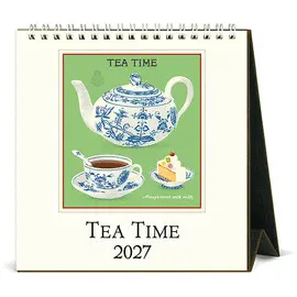 Tea Time 2027 Desk Calendar Calendario