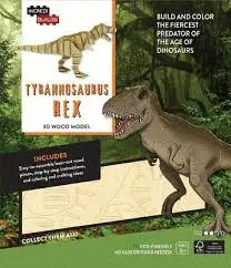 INCREDIBUILDS: TYRANNOSAURUS REX 3D WOOD MODEL