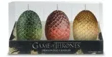 GAME OF THRONES: SCULPTED DRAGON EGG CANDLES (SET OF 3)
