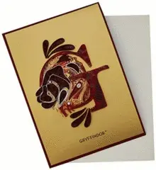 HARRY POTTER: GRYFFINDOR QUILLED CARD