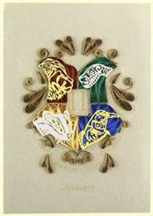 HARRY POTTER: HOGWARTS QUILLED CARD