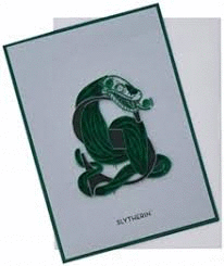 HARRY POTTER: SLYTHERIN QUILLED CARD
