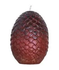 GAME OF THRONES: SCULPTED DRAGON EGG CANDLE (RED)