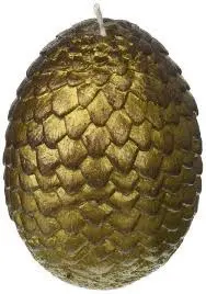 GAME OF THRONES: SCULPTED DRAGON EGG CANDLE (GOLD)