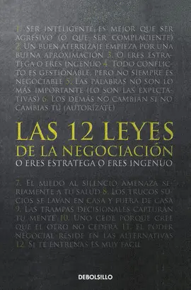 12 LEYES DE LA NEGOCIACION, LAS