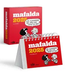 MAFALDA 2025 CALENDARIO ESCRITORIO - ROJA