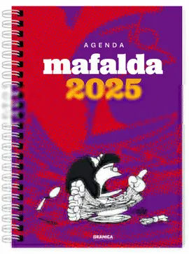 MAFALDA 2025 ANILLADA FEMINISTA VIOLETA-ROJO