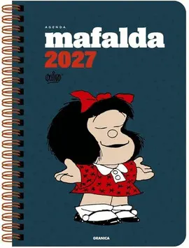 Agenda Mafalda 2027 Anillada Columna Azul