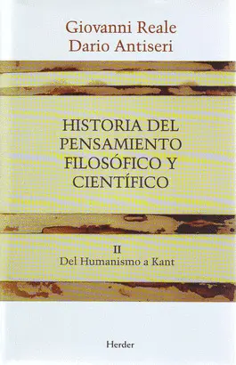 HISTORIA DEL PENSAMIENTO FILOSÓFICO Y CIENTÍFICO II