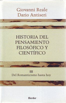 HISTORIA DEL PENSAMIENTO FILOSFICO Y CIENTFICO III