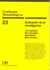 EVALUACION DE LA INVESTIGACION