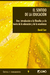 EL SENTIDO DE LA EDUCACIÓN