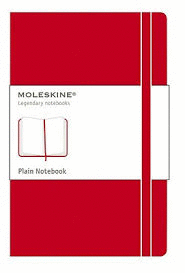 MOLESKINE PLAIN NOTEBOOK POCKET RED