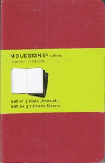 MOLESKINE PLAIN CAHIER JOURNAL POCKET RED (CH113VF)