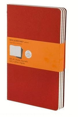 MOLESKINE RULED CAHIER RED LARGE