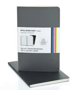 MOLESKINE RULED VOLANT NOTEBOOK POCKET GREY (QP711G12F)