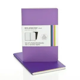 MOLESKINE RULED VOLANT PURPLE POCKET