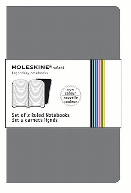 MOLESKINE RULED VOLANT NOTEBOOK LARGE GREY (QP721G12F)