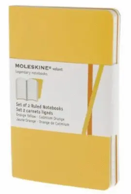 MOLESKINE RULED VOLANT POCKET GOLDEN YELLOW (QP711N12F)