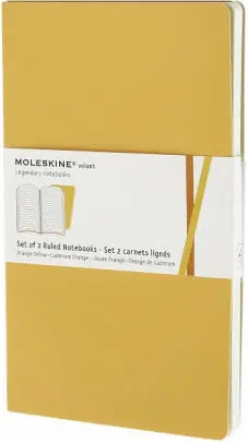 MOLESKINE RULED VOLANT LARGE GOLDEN YELLOW (QP721N12F)