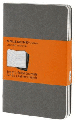 MOLESKINE RULED CAHIER POCKET LIGHT WARMGREY (CH311VF)