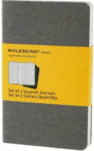 MOLESKINE SQUARED CAHIER POCKET LIGHT WARMGREY (CH312F)