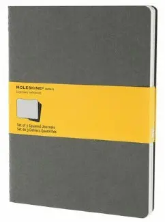 MOLESKINE SQUARED CAHIER XLARGE LIGHT WARMGREY (CH322VF)