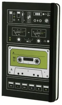 MOLESKINE AUDIO CASSETTE NOTEBOOK PLAIN LARGE