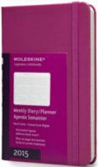 MOLESKINE WEEKLY DIARY 2015 MAGENTA 144 PAGES