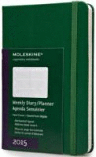 MOLESKINE WEEKLY DIARY 2015 GREEN 144 PAGES