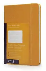 MOLESKINE WEEKLY DIARY 2015 ORANGE YELLOW 144 PAGES