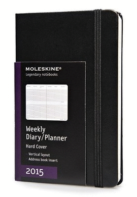 MOLESKINE WEEKLY DIARY 2015 BLACK 144 PAGES