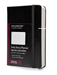 MOLESKINE DAILY DIARY 2015 BLACK 400 PAGES