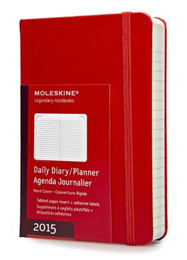 MOLESKINE DAILY DIARY 2015 RED 400 PAGES