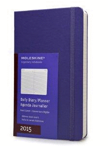 MOLESKINE LARGE DAILY DIARY 2015 VIOLET 400 PAGES