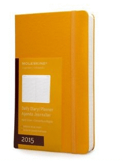 MOLESKINE LARGE DAILY DIARY 2015 ORANGE YELLOW 400 PAGES