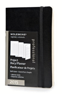 MOLESKINE PROJECT DIARY 2015 BLACK 52 PAGES