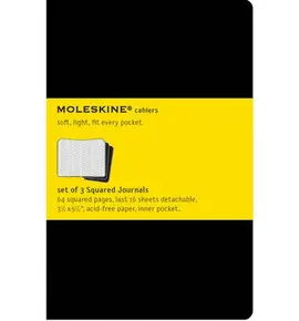 MOLESKINE SQUARED CAHIER JOURNAL POCKET BLACK (QP312VF)